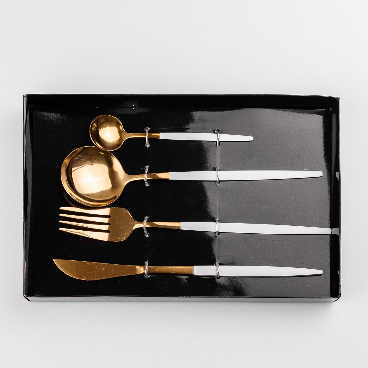 Набор столовых приборов Cutlery set на 1 человека 6 шт. Белый (HP96915)