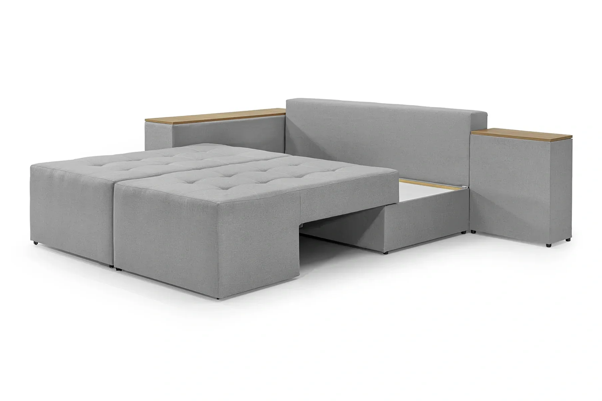 Диван кутовий Доміно 245х160 см Світло-сірий (29557835) - фото 5 Диван кутовий Доміно 245х160 см Світло-сірий (29557835) - фото 5