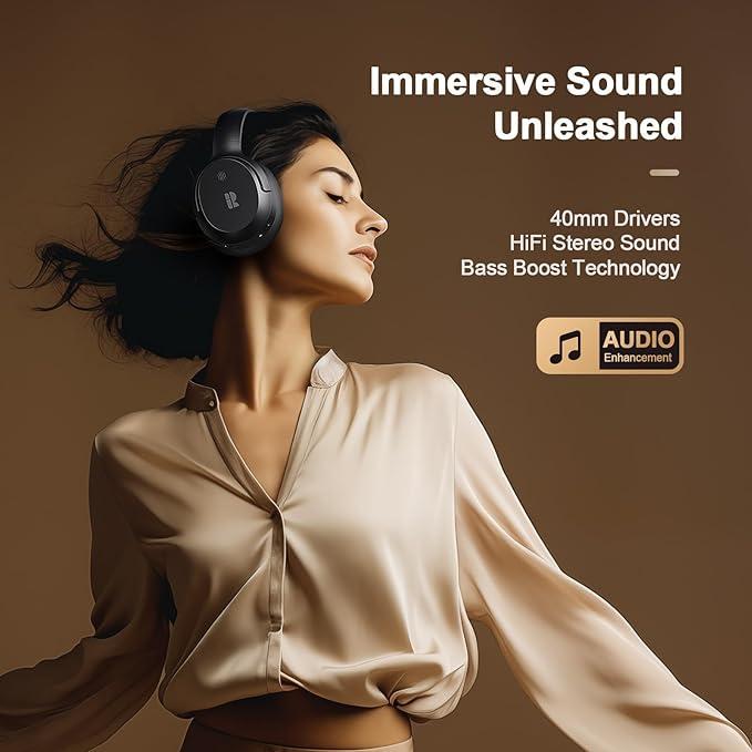 Навушники бездротові Calmbee Bluetooth з шумопоглинанням та мікрофоном - фото 5 Навушники бездротові Calmbee Bluetooth з шумопоглинанням та мікрофоном - фото 5