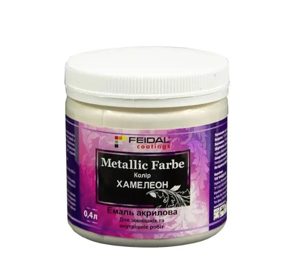 Эмаль с металлическим перламутровым блеском Feidal Metallic Farbe 0,4л Хамелеон (2198667016)