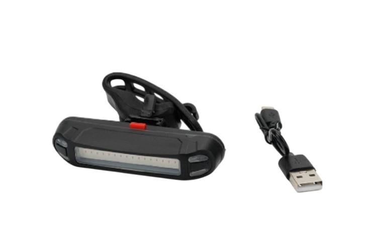 Фонарик аккумуляторный LED USB задний для велосипеда 500 mAh 8,5 см (LU000863) Фонарик аккумуляторный LED USB задний для велосипеда 500 mAh 8,5 см (LU000863)