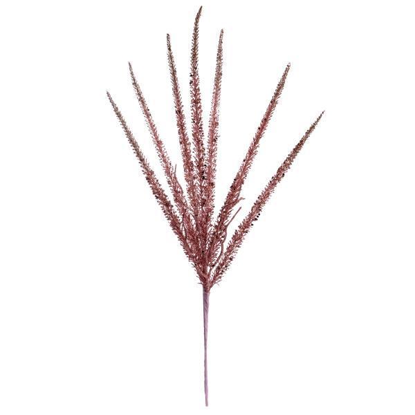 Ветка декоративная Yes! Fun Колоски 65 см глиттер Розовое золото (974580)