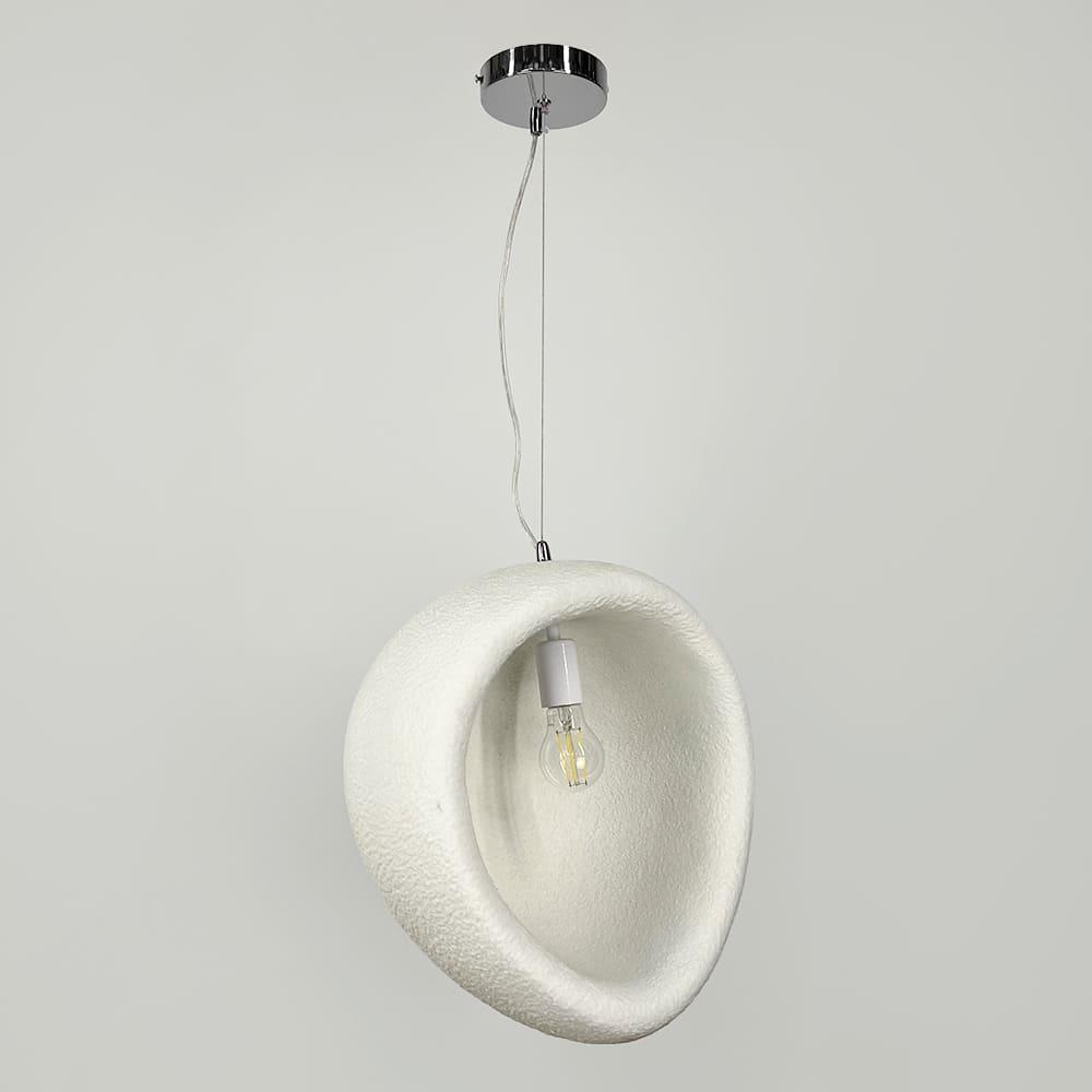 Світильник гіпсовий Ø 40х46 см Білий (MJ39-330 WT) - фото 3