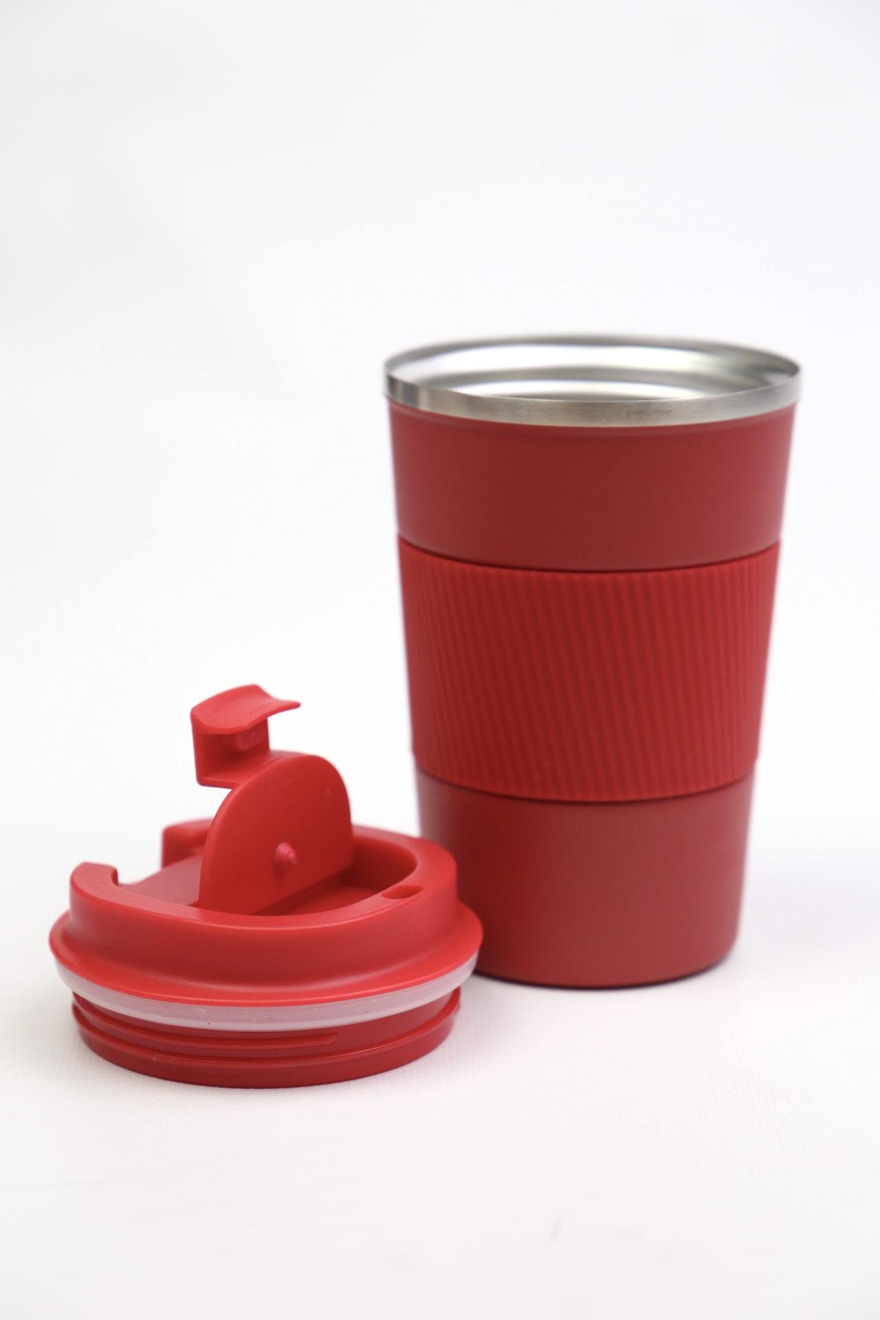 Термокружка вакуумная герметичная 380 мл Красный (00000010486) - фото 3 Термокружка вакуумная герметичная 380 мл Красный (00000010486) - фото 3