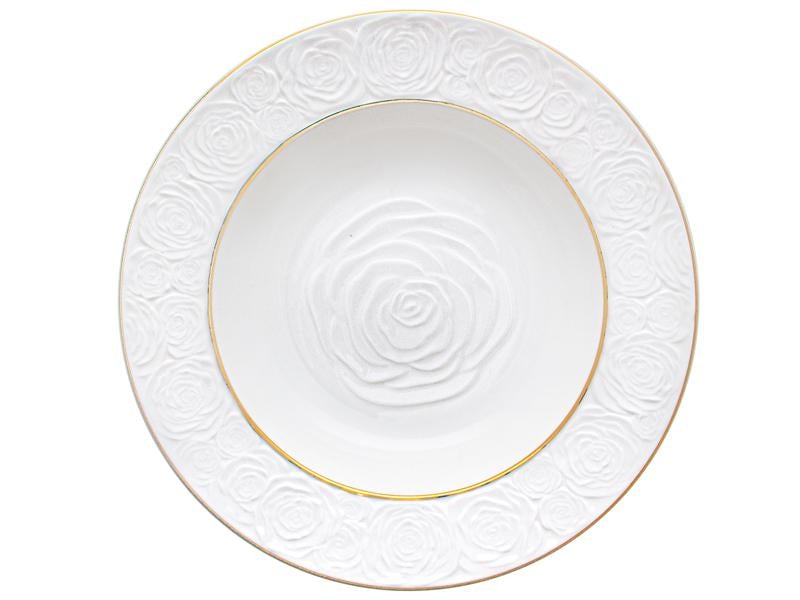 Тарелка глубокая фарфоровая Light House Бланко 25 см Белый (264-308-2)