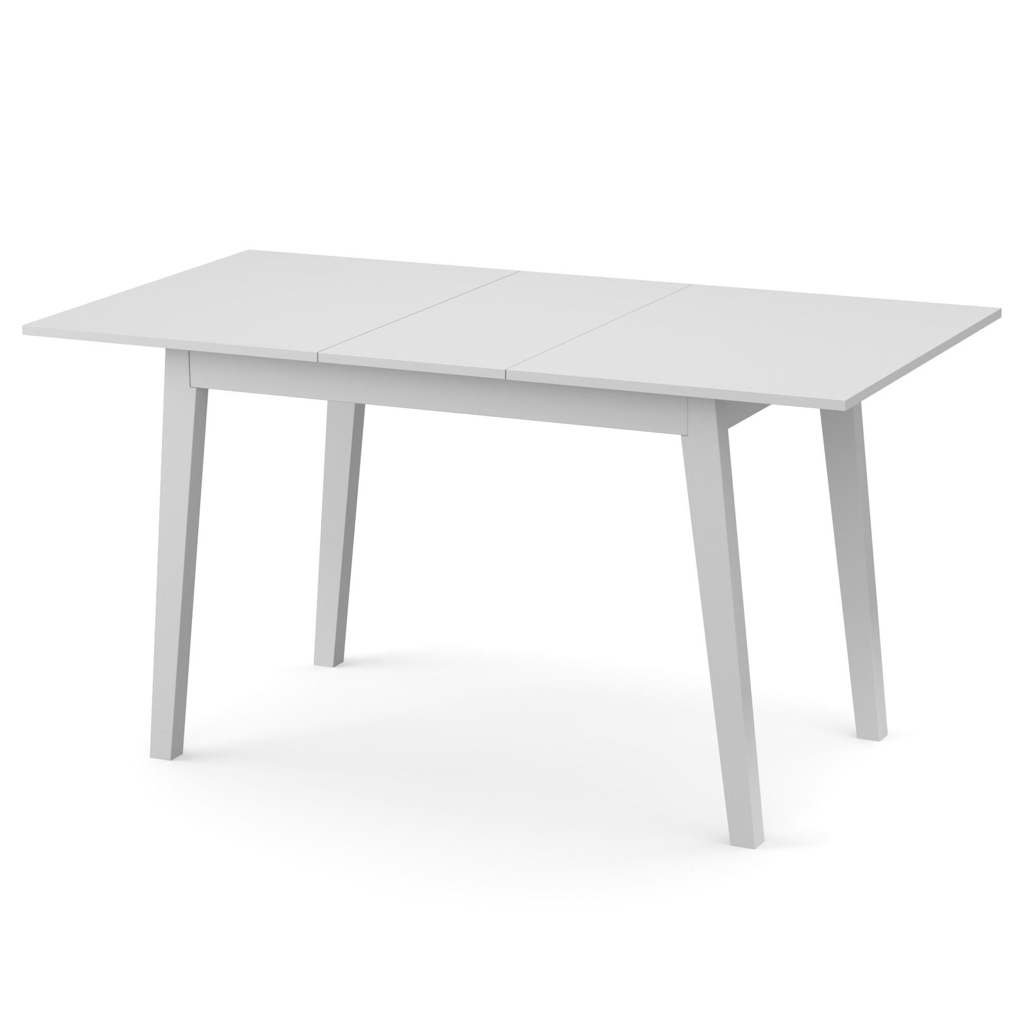 Обеденный раздвижной стол Неман БРАВО МДФ Белый