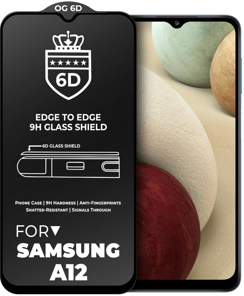 Защитное стекло 6D OG Crown для Samsung Galaxy A12 A125 Black (23781) Защитное стекло 6D OG Crown для Samsung Galaxy A12 A125 Black (23781)