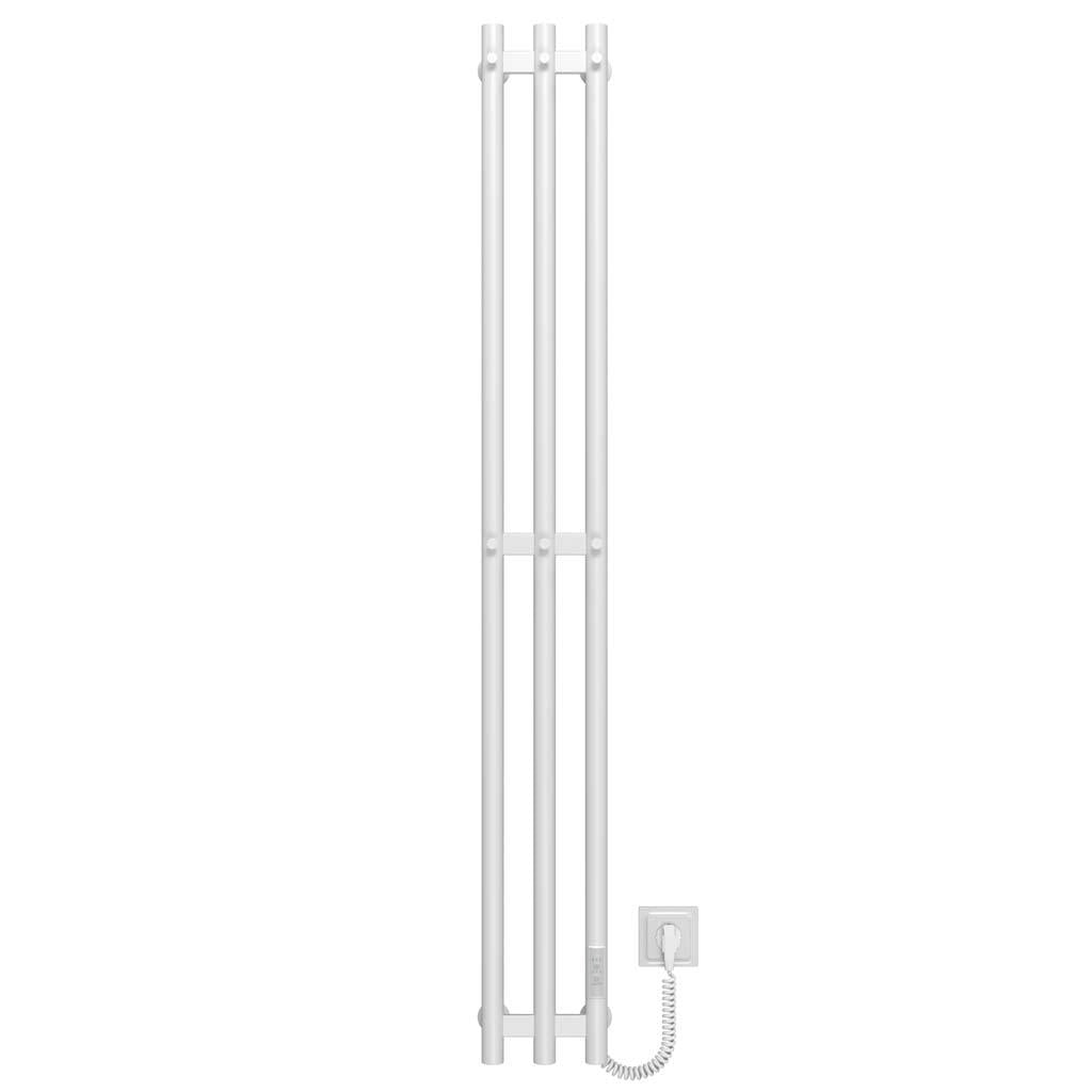 Полотенцесушитель электрический Deffi Zara П3 WD03 правое подключение нержавеющая сталь 140х1400 мм Белый (A.CL.140.14.3.E.W.R.3)