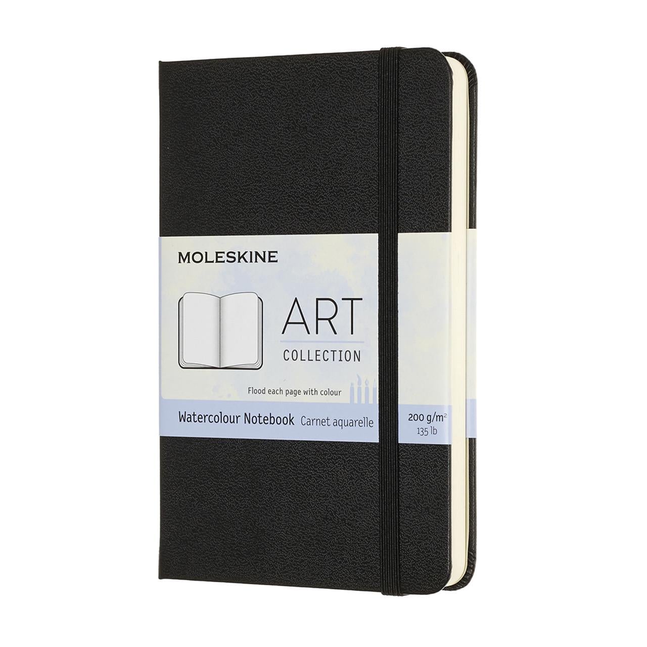 Блокнот Moleskine Art карманный 9х14 см акварель черный (8058647626741)