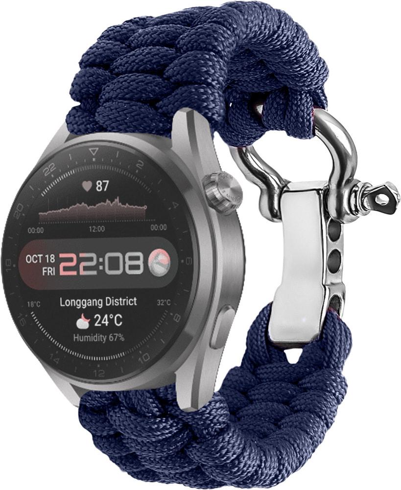 Ремінець з Паракорду Ruper для Huawei Watch 3 Pro (22mm) Dark Blue (30809-5D)