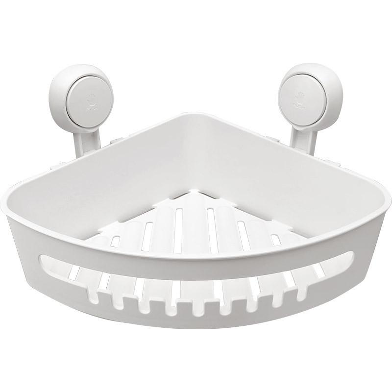 Полка угловая в ванную Taili AW557 Corner Shelf на присосках Белый (1914)