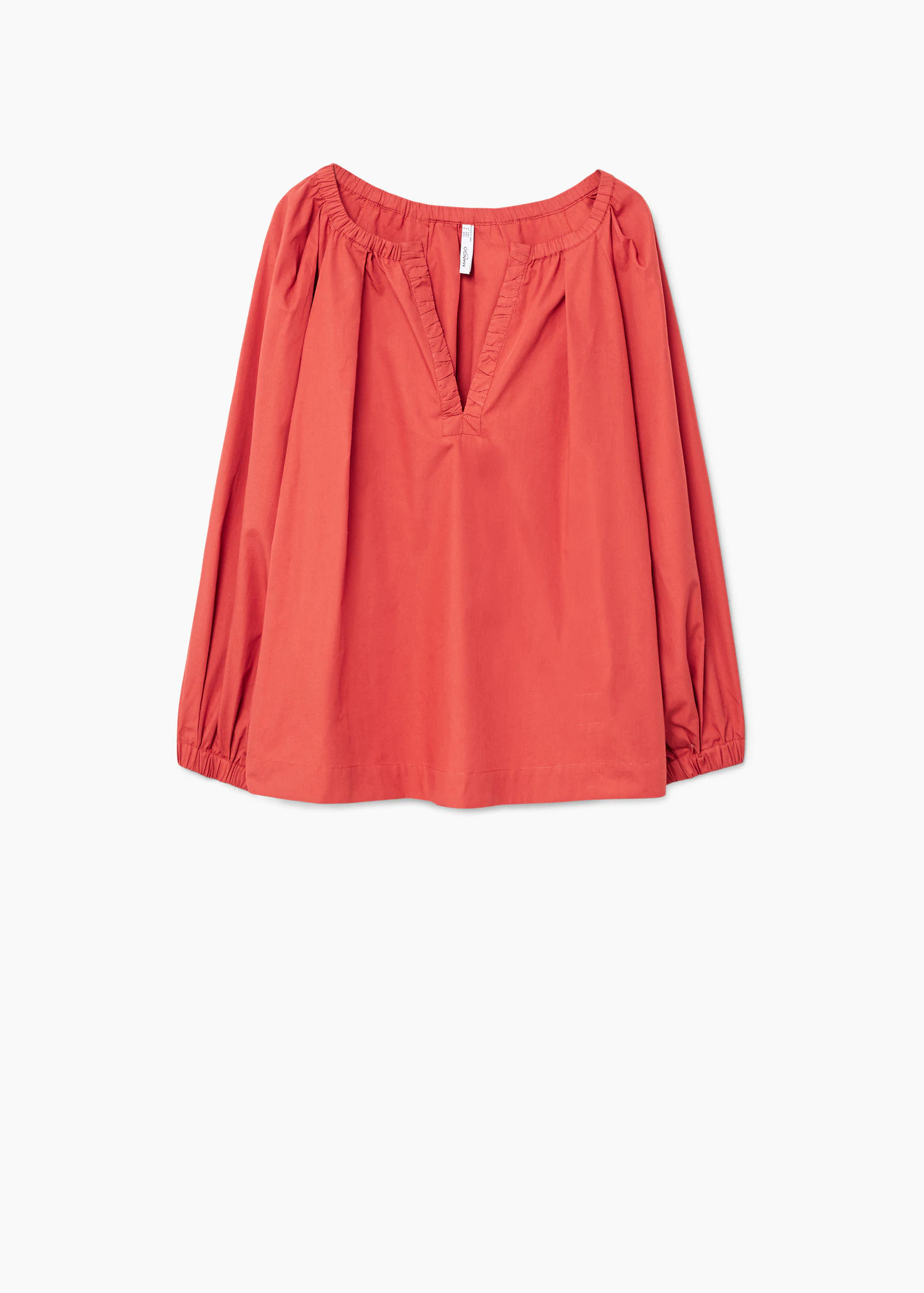 Блузка Mango M Темно-пурпурный (2000000829029) - фото 2 Блузка Mango M Темно-пурпурный (2000000829029) - фото 2