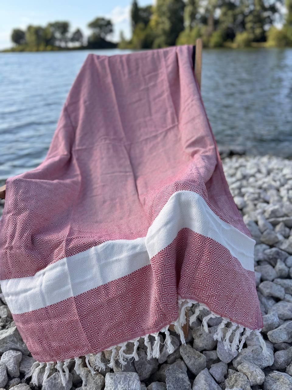 Покрывало гипоаллергенное муслин 100х180 см Розовый (П4К-AL-peshtamel-001-01) - фото 3 Покрывало гипоаллергенное муслин 100х180 см Розовый (П4К-AL-peshtamel-001-01) - фото 3