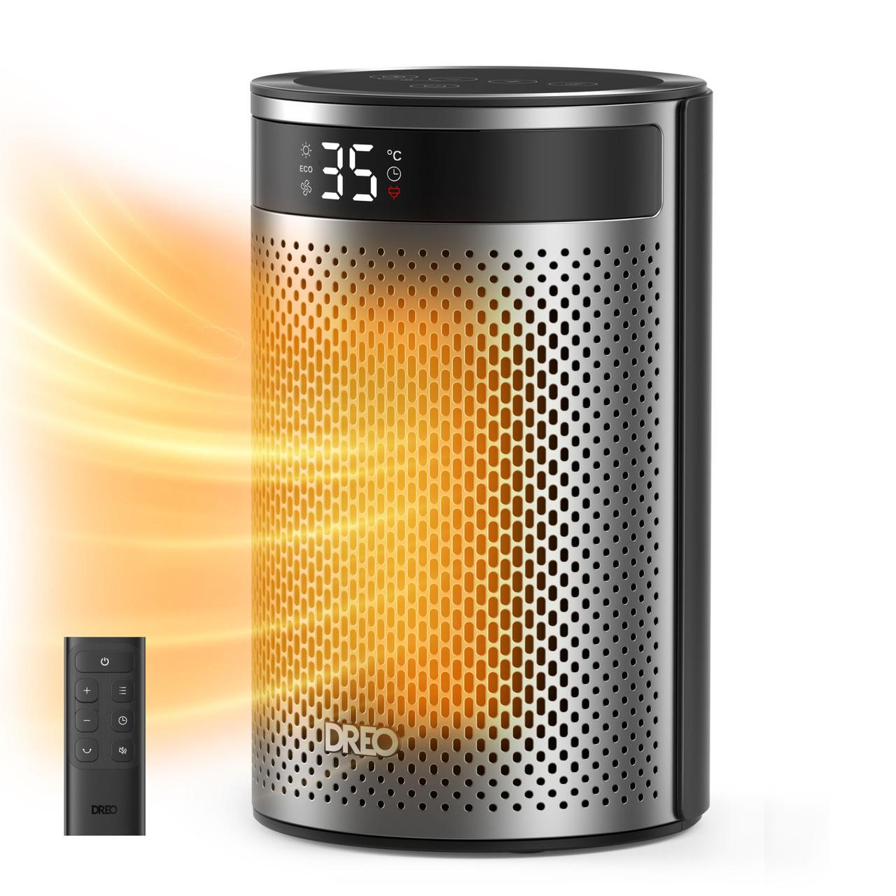 Тепловентилятор Dreo Atom 416 1500 Вт до таймера 12 год еко-режим безшумний пульт ДУ - фото 2