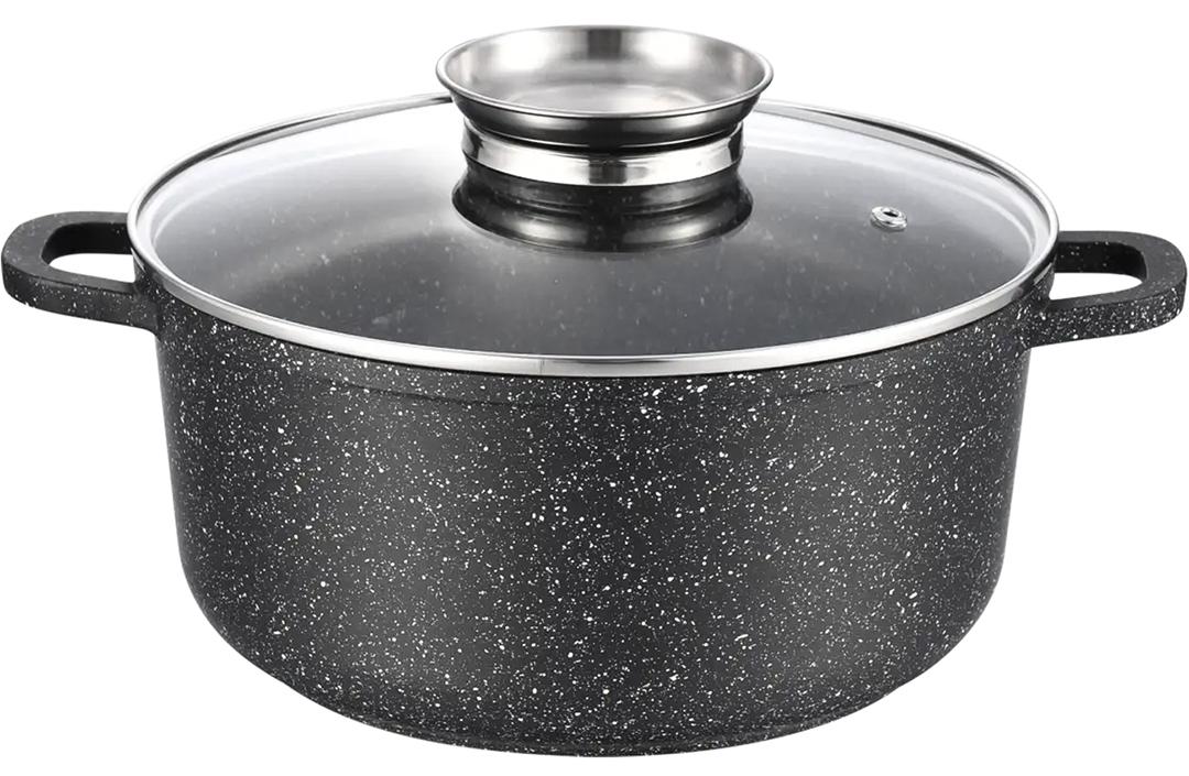 Кастрюля Gusto Marble 3,2 л с крышкой 22 cм (GT-2404-22) Кастрюля Gusto Marble 3,2 л с крышкой 22 cм (GT-2404-22)
