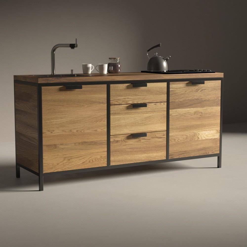 Кухня EcoLoft IN-2783 в стиле лофт 192х60х94 см (28436802)