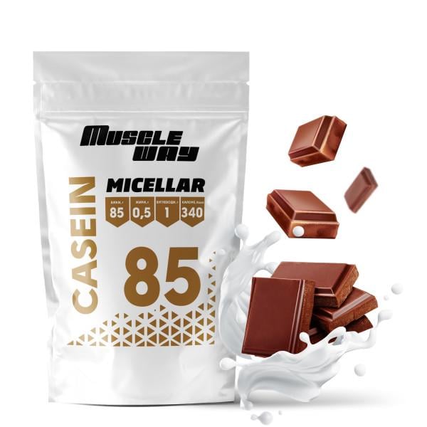 Мицеллярный казеин MuscleWay 85% Молочный шоколад на 13 порций в порошке 500 г (21-125-mk-bs1.msh)