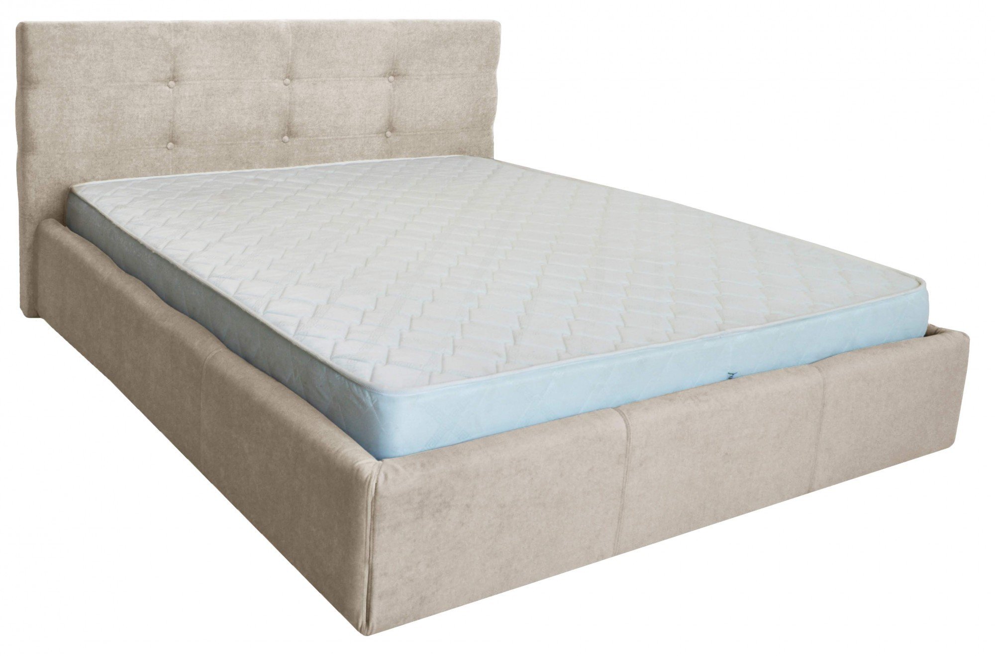 Кровать с подъемным механизмом Manchester Comfort Мисти Milk A1 140x200 см Бежевый