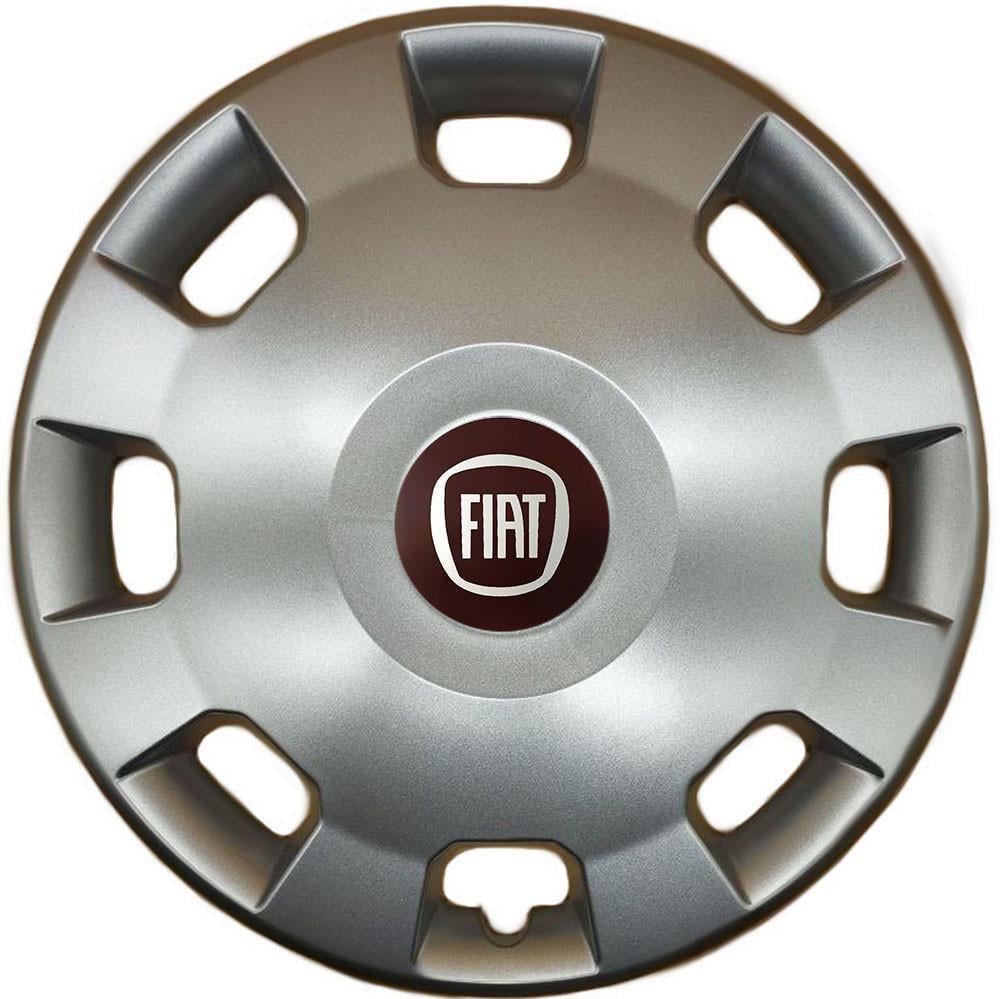 Колпаки SJS 207 с логотипом Fiat 4 шт. R14 Серебряный (2654556600)