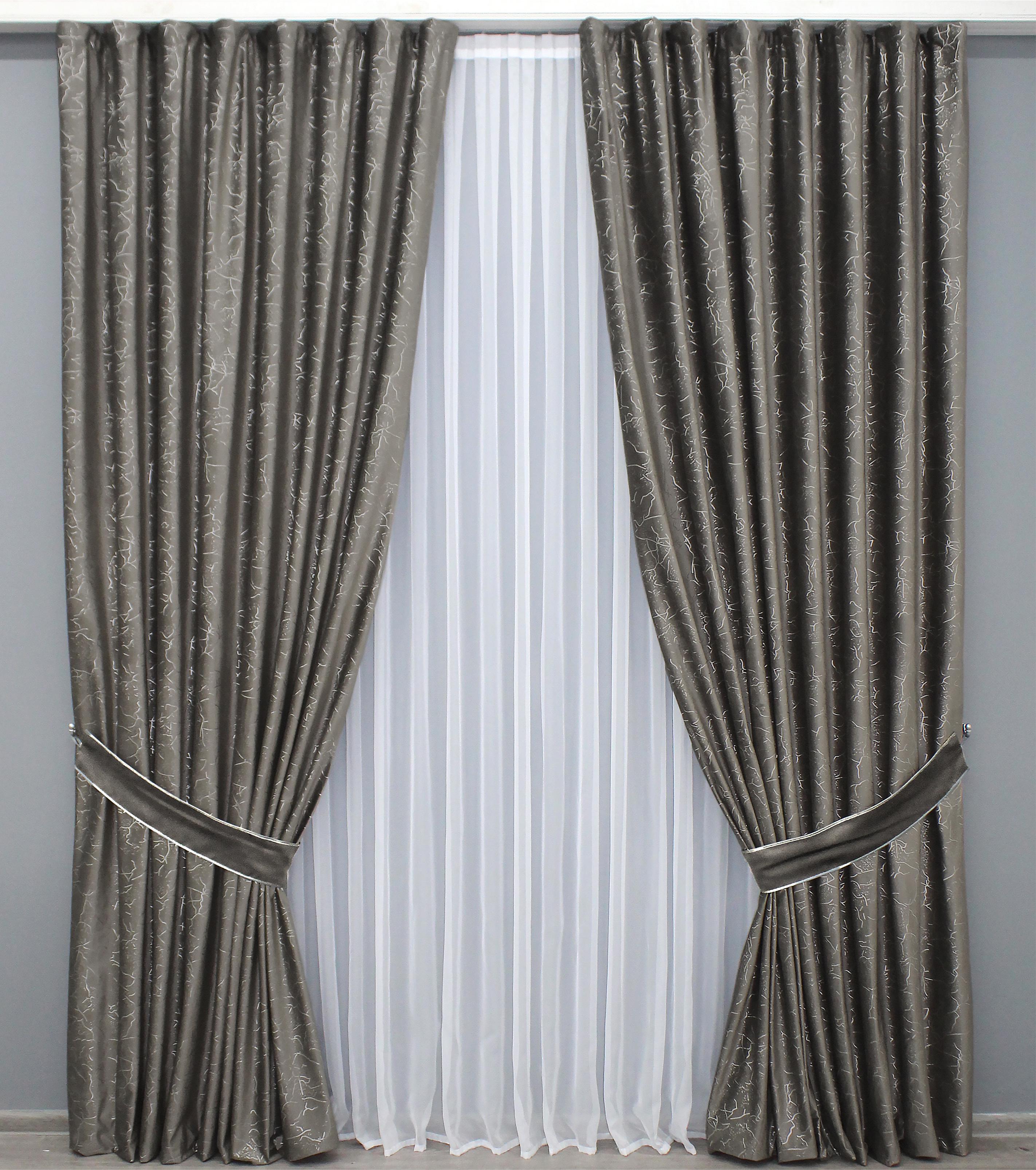 Комплект готовых штор VR-Textil Афина №1316ш 150х290 см 2 шт. Какао (33-0202)