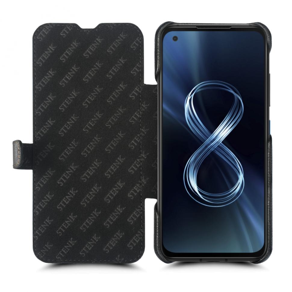 Чехол книжка Stenk Premium для ASUS ZenFone 8 Черный (69186)