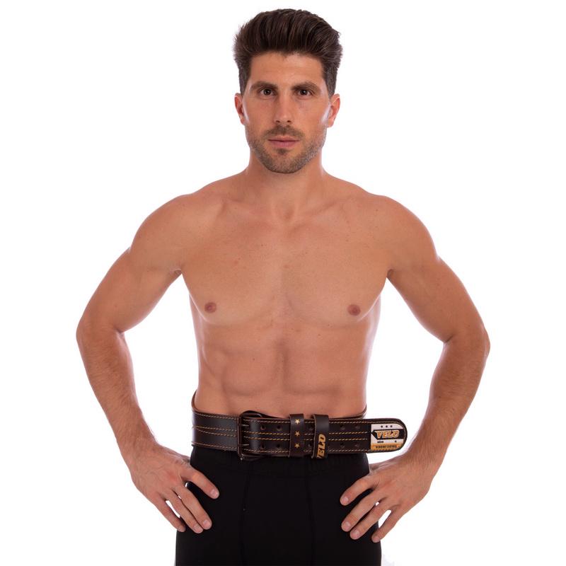 Пояс атлетический кожаный Zelart VELO VL-8178 ширина 15 см L Черный (DR003916) - фото 4
