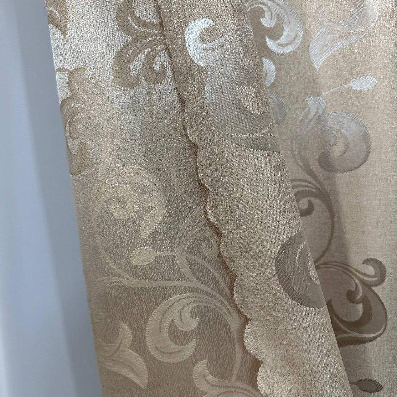 Штори Toscana жаккардові 1,5х2,7 м 2 шт. Бежевий - фото 10 Штори Toscana жаккардові 1,5х2,7 м 2 шт. Бежевий - фото 10