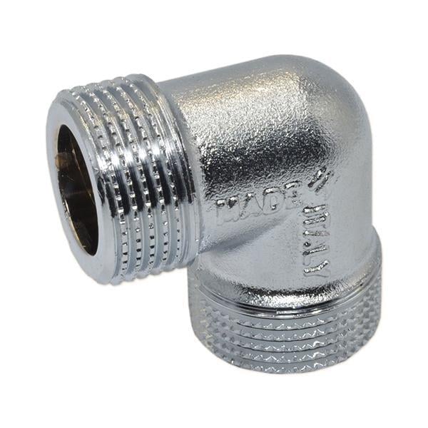 Колено латунное хромированное Pattaroni 3/4" наружная-наружная резьба (F796CR003)