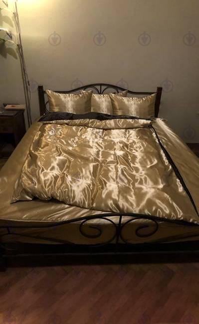 Комплект постільної білизни Moka Textile євро 4 наволочки 50х70 см/70х70 см Чорно-Золотий (2673343628) - фото 1