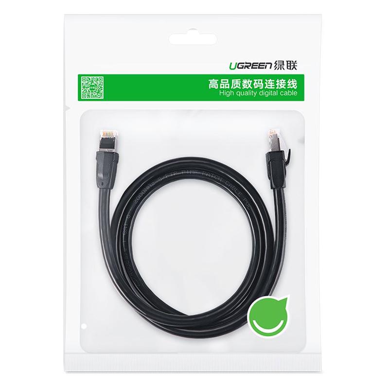 Патч-корд Ethernet Ugreen NW121 S/FTP Cat8 з RJ45 5 м Чорний - фото 9