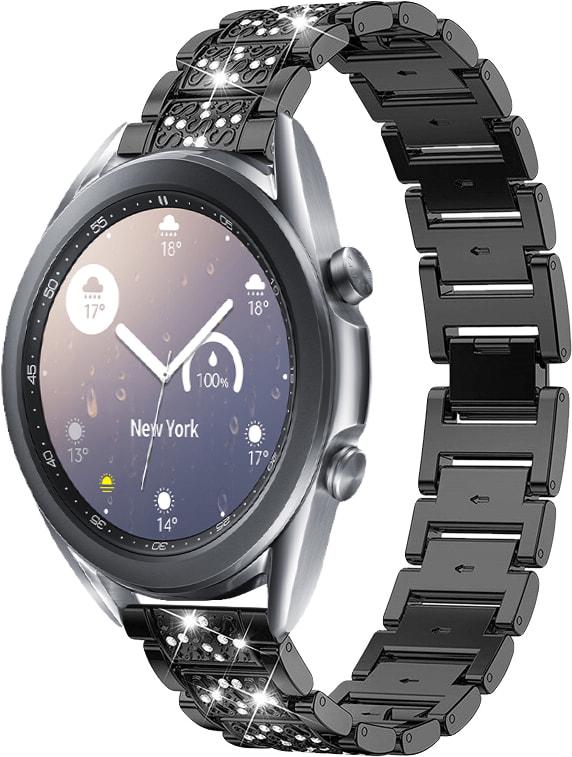 Браслет металлический Glam для Galaxy Watch 3 41 мм Black (32789-2B)