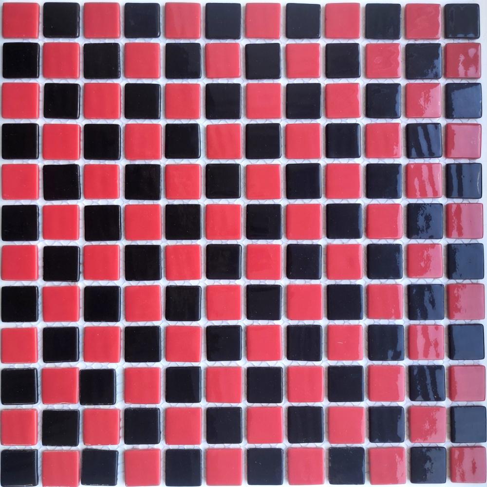 Мозаика из стекла AquaMo MX25-1/09/21 Chess глянцевая на сетке 317х317 мм (002351)