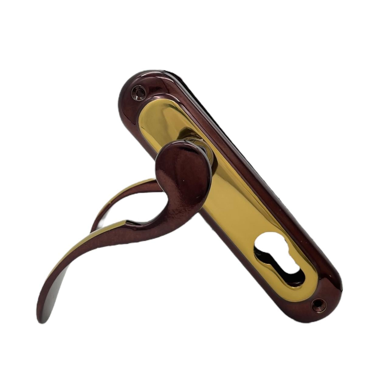 Дверные ручки межкомнатные под цилиндр Ozen Kirlangic Bronz Albrifin Yale 62 мм (320053)