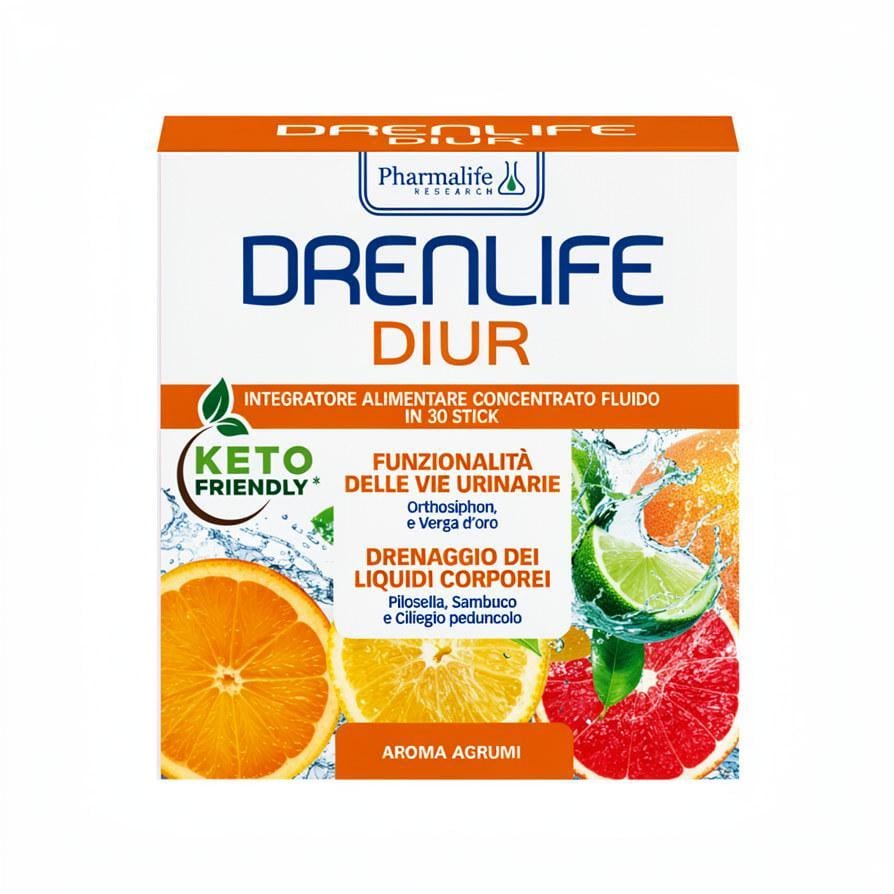 Диетическая добавка Pharmalife Drenlife Diur со вкусом цитрусов 30 стиков по 10 мл (214717)