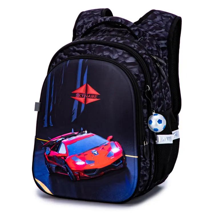 Школьный рюкзак для мальчика Winner One SkyName Красная машина 1-7 класс 6-13 лет (R1-028)