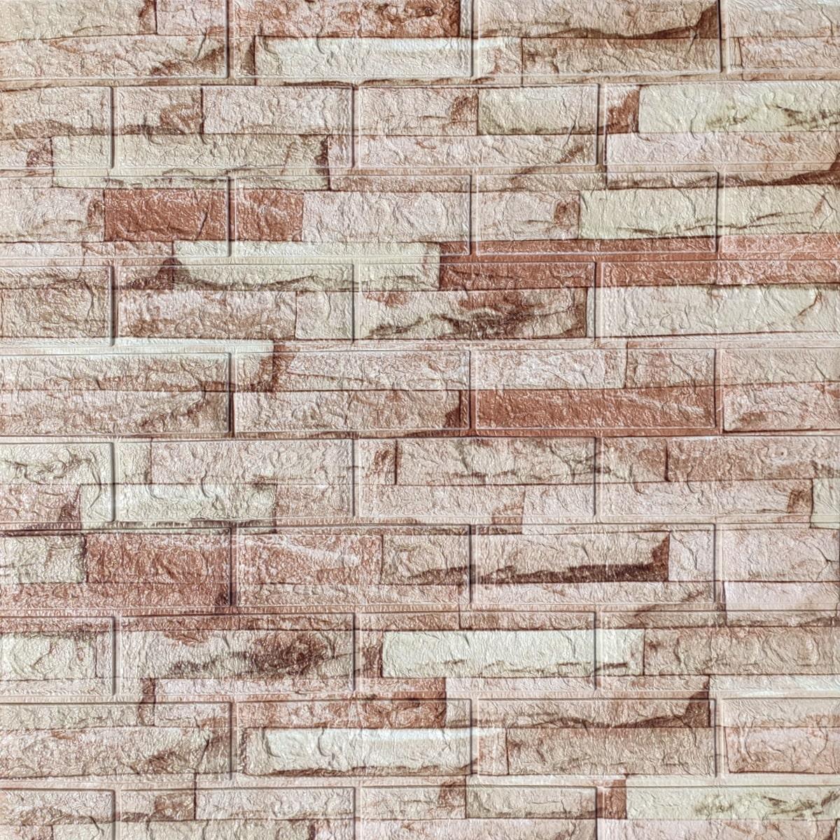 Панель самоклеюча стінова 3D Sticker Wall SW-00001375 камінь кладка 700х770х5 мм