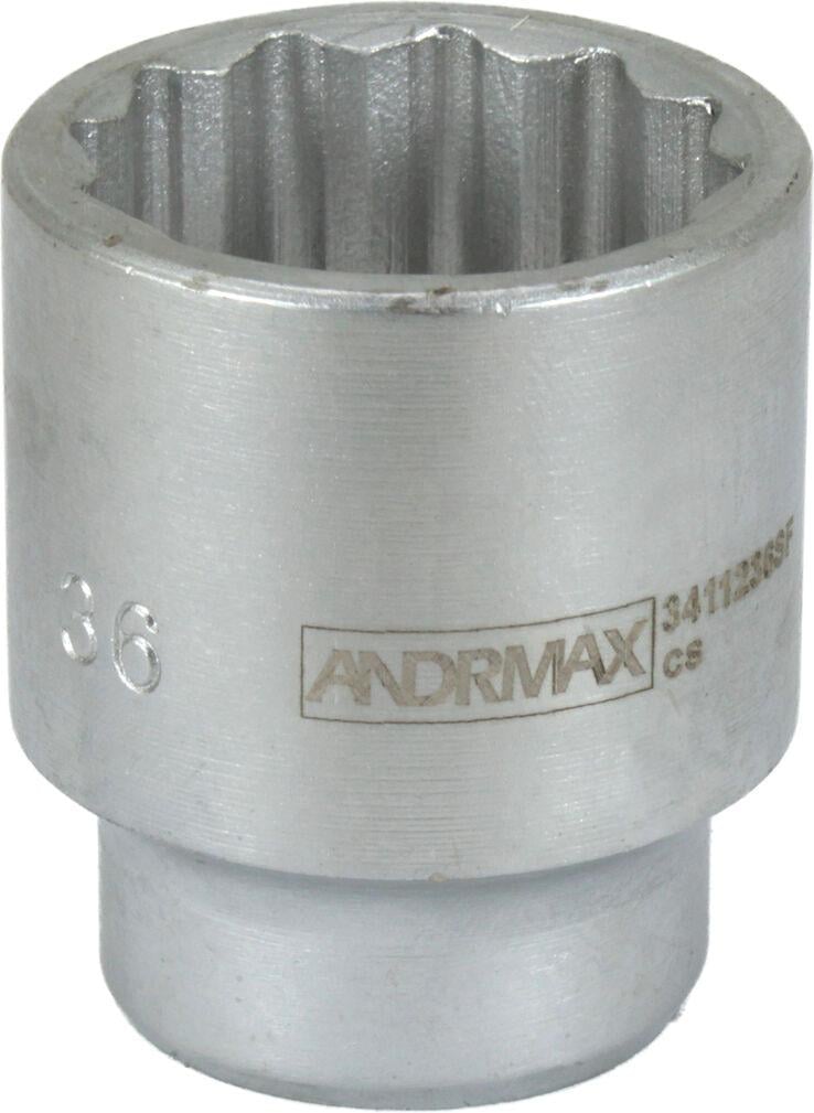 Головка торцевая ANDRMAX низкая двенадцатигранная 3/4 36 мм (3411236M)