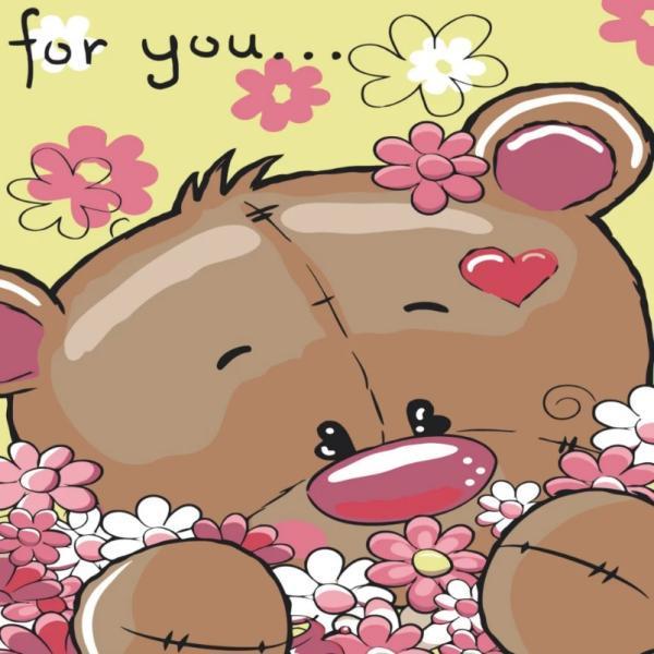 Картина по номерам Strateg Животные Лапки с цветами 30х30 см в термопакете (ES085-mt)