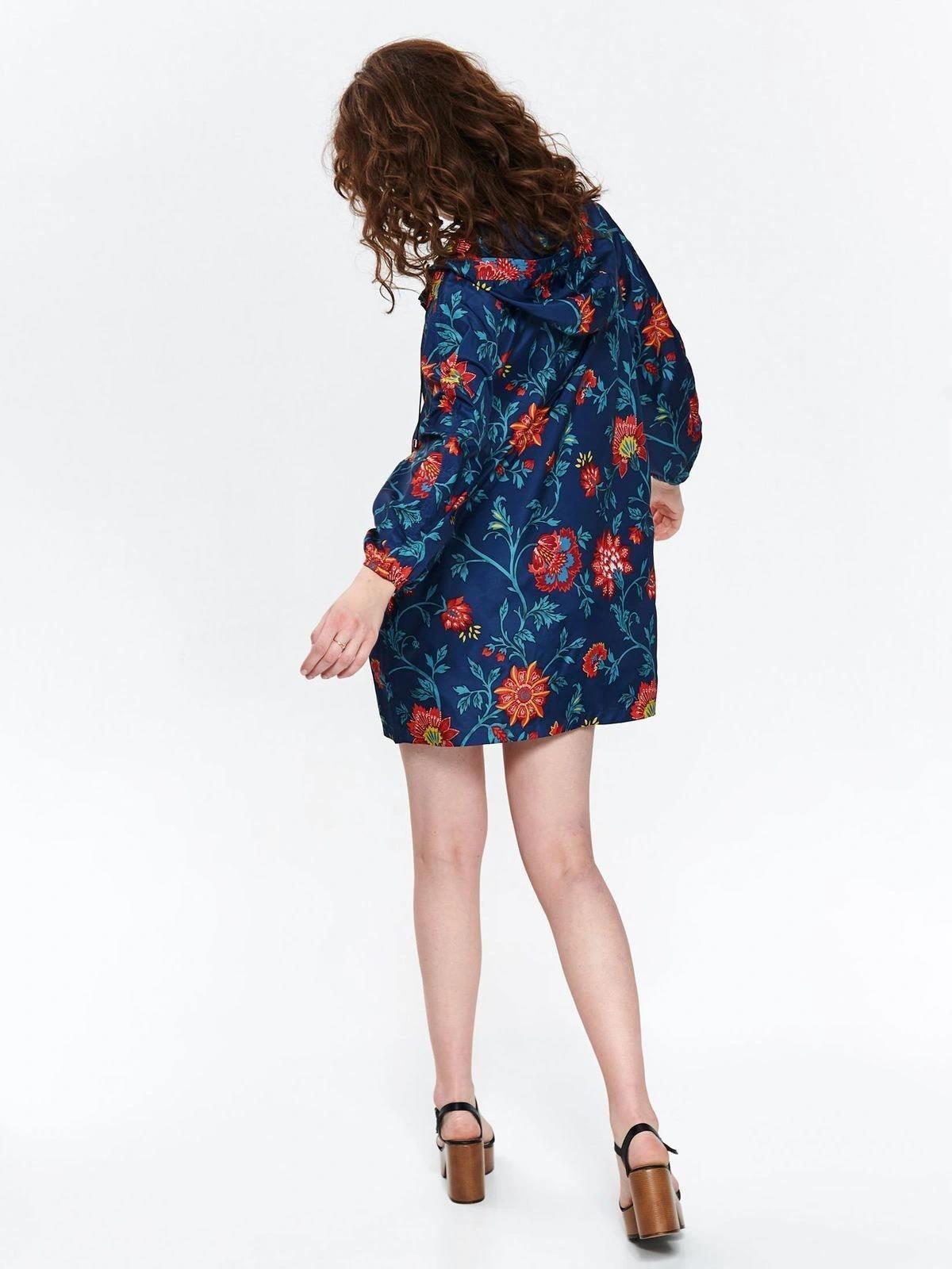 Куртка-дождевик Top secret 1032CA34П Цветы р. 34 Синий - фото 2