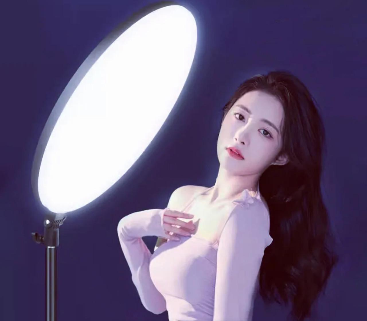 Лампа круглая LED FC666 42 см на штативе 210 см и пульт 110 Вт - фото 10