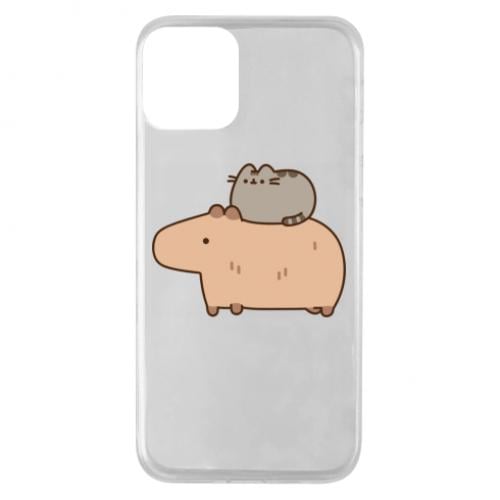 Чехол для iPhone 11 Пушин и Капибара