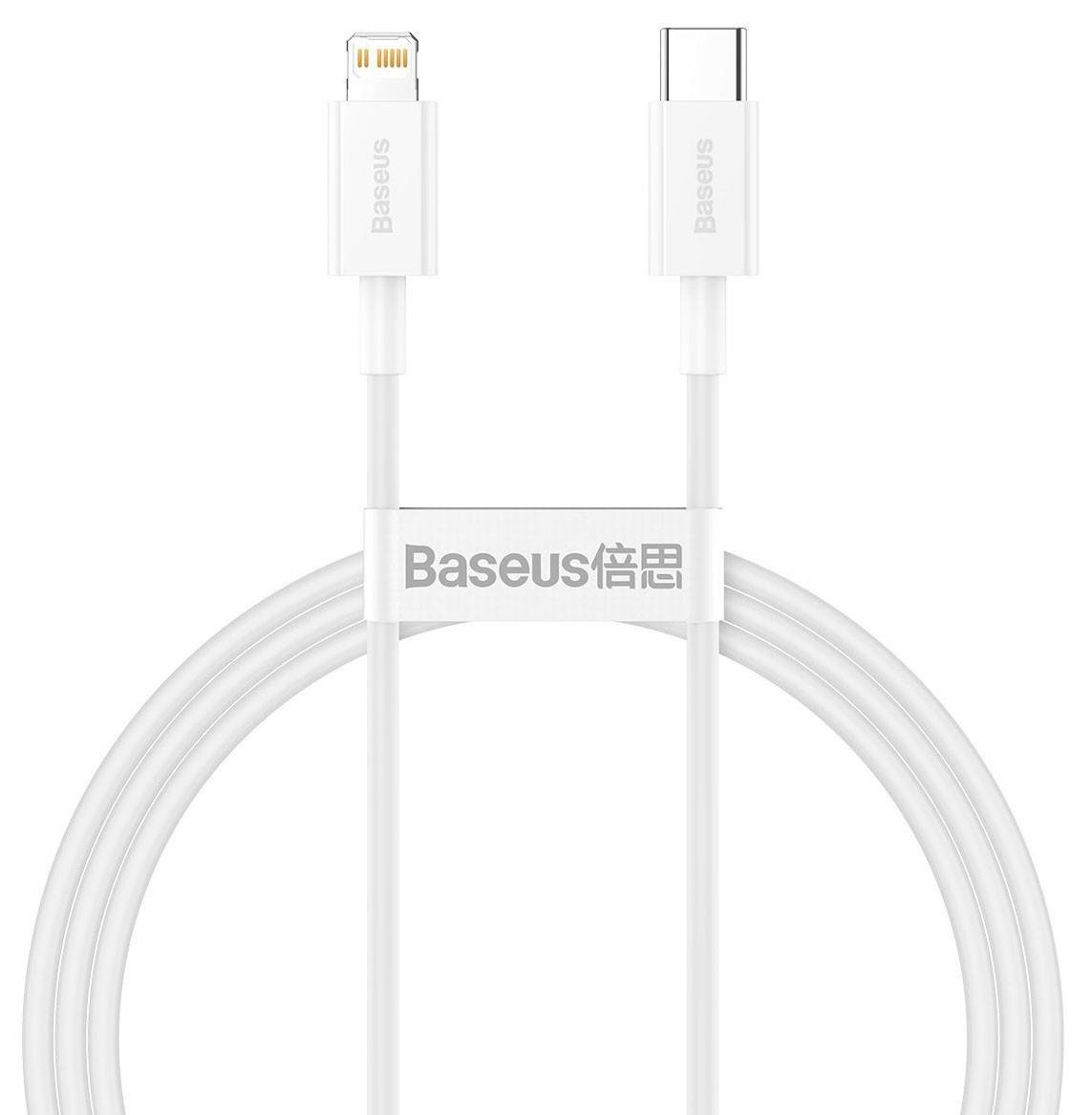 Кабель для зарядки смартфона Baseus Type-C-Lightning 20 Вт 1 м Білий (CATLYS-A02)