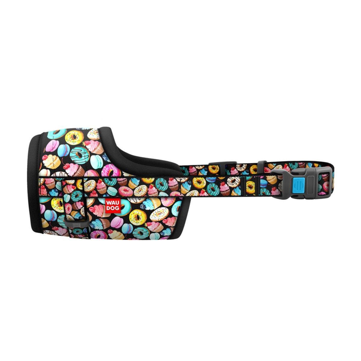 Намордник для собак Waudog Nylon Пончики пластиковый фастекс №2/О 19-26 см (5385 Col)