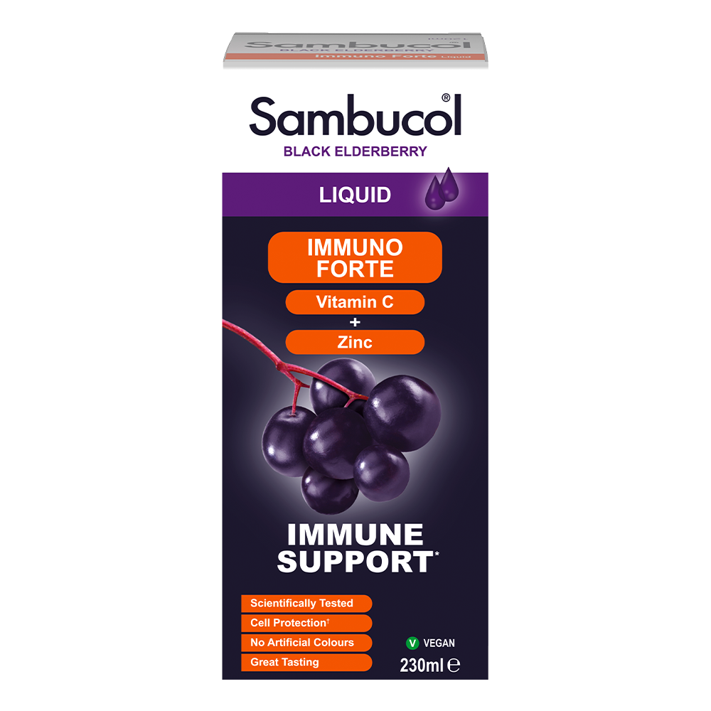 Самбукол сироп для иммунитета Sambucol Immuno Forte Черная бузина/Витамин С/Цинк от 3 лет 230 мл - фото 3
