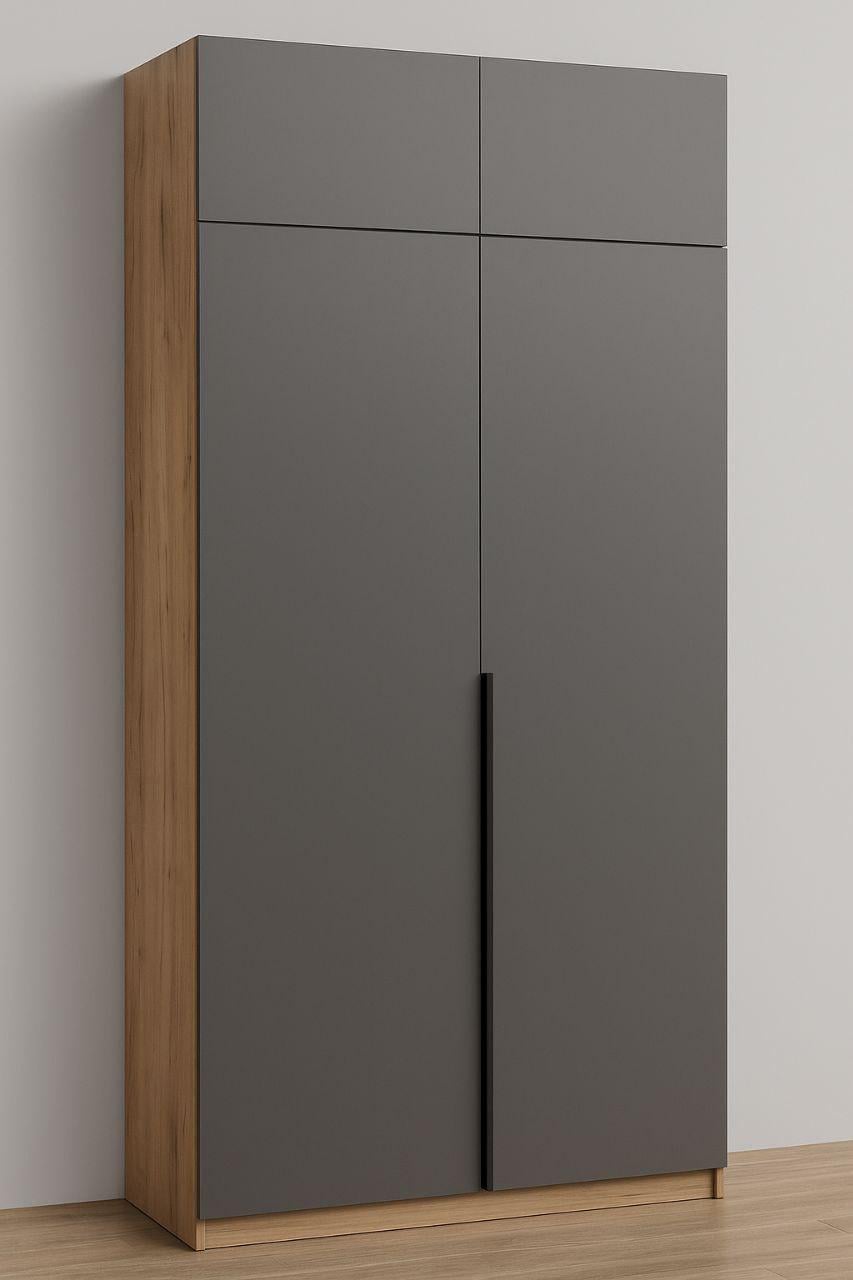 Шкаф Мириам Престиж 1200x2600x540 мм Дуб Сонома/Антрацит (20539)
