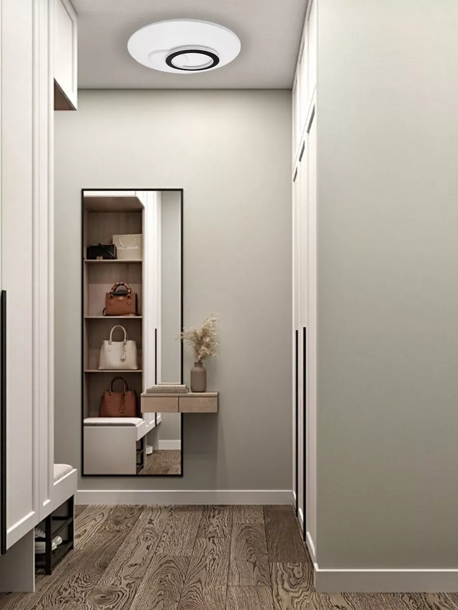 Люстра світлодіодна ESLLSE UNIVERSE 80W R 450x51 мм Білий (10403) - фото 10