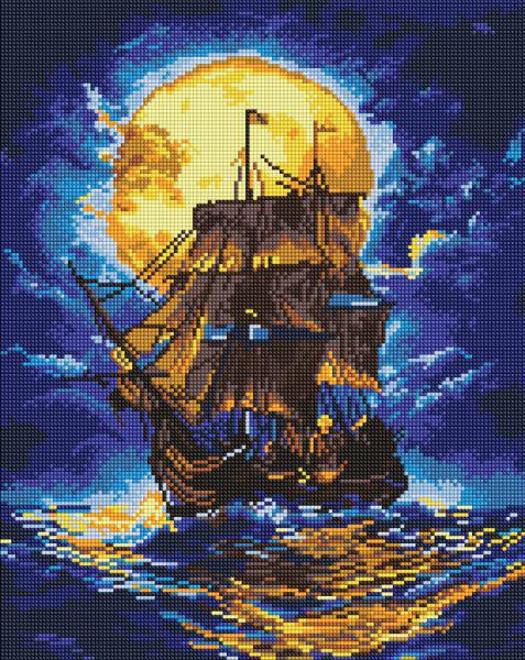 Алмазная мозаика Ideyka Там, где небо встречается с морем 40x50 см (Id-AMO8246)