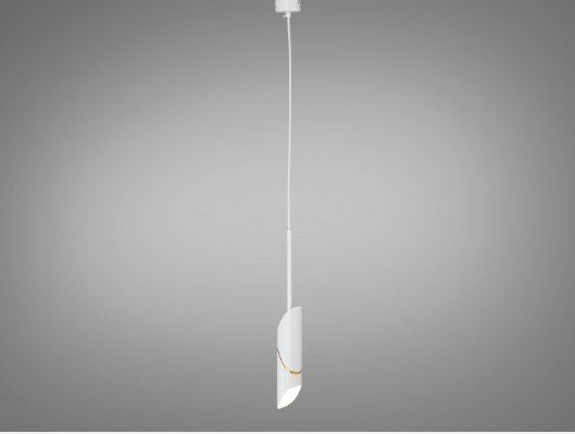 Подвесной светильник GU10 одинарный Белый (QY-H1125W)