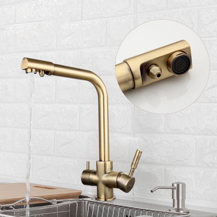 Смеситель для кухни Frap F4352-4 на две воды (1036128) - фото 4 Смеситель для кухни Frap F4352-4 на две воды (1036128) - фото 4