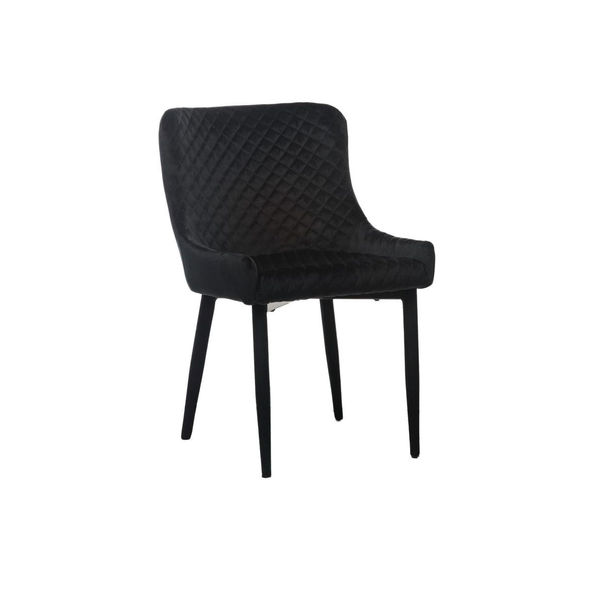 Стул Vetro Mebel M-20 520х640х820 мм вельвет Черный (41087) Стул Vetro Mebel M-20 520х640х820 мм вельвет Черный (41087)